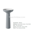 Stone resin pedestal washbasin for bathroom